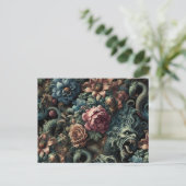 Howl of the Gilded Wild – Gotisch Victoriaans Feestdagenkaart (Staand voorkant)