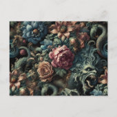 Howl of the Gilded Wild – Gotisch Victoriaans Feestdagenkaart (Voorkant)