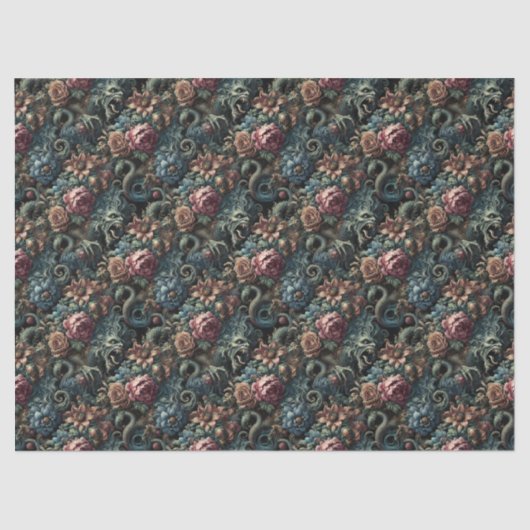 Howl of the Gilded Wild - Gotisch Victoriaans Tissuepapier (Voorkant)