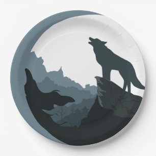 Howl op de maan papieren bordje