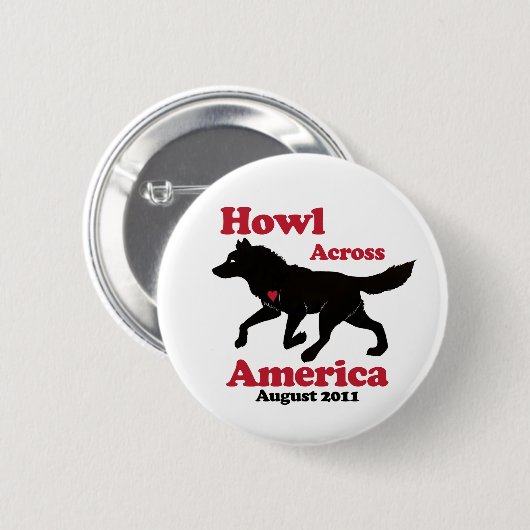 Howl over Amerikaanse Button (Voorkant /achterkant)