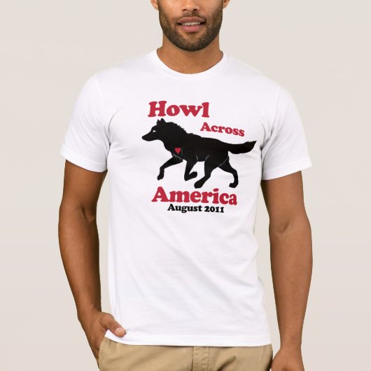 Howl over het Amerikaanse T-shirt (Voorkant)