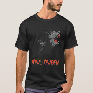 Howl oween weerwolf maan weerwolf Halloween C T-shirt