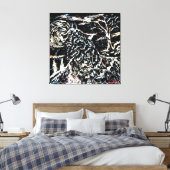 Howl Stretched Canvas Print (Insitu (Slaapkamer))