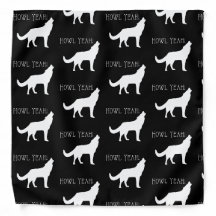 Howl Yeah, zwarte Bandana voor Hond