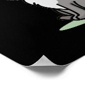 Howl you Doin Funny Baby Wolf Pun Dark BG Poster (Hoek)