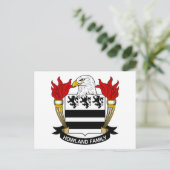 Howland Family Crest Briefkaart (Staand voorkant)