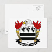Howland Family Crest Briefkaart (Voorkant / Achterkant)