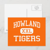 Howland - Tigers - High School - Warren Ohio Briefkaart (Voorkant / Achterkant)