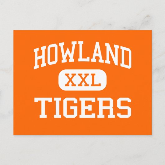 Howland - Tigers - High School - Warren Ohio Briefkaart (Voorkant)