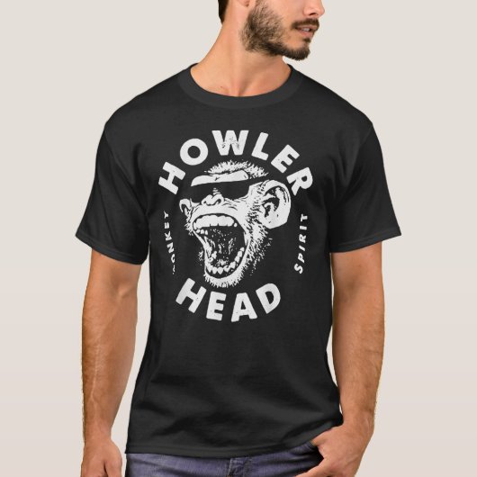 Howler Head Monkey Kentucky Bourbon Whiskey Essent T-shirt (Voorkant)