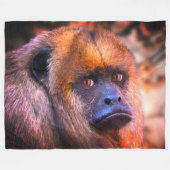 Howler Monkey Fleece Deken (Voorkant (Horizontaal))