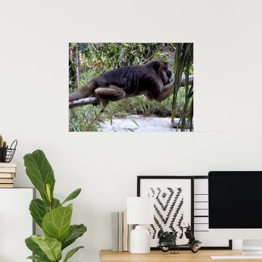 Howler Monkey Hangout Poster (Thuiskantoor)