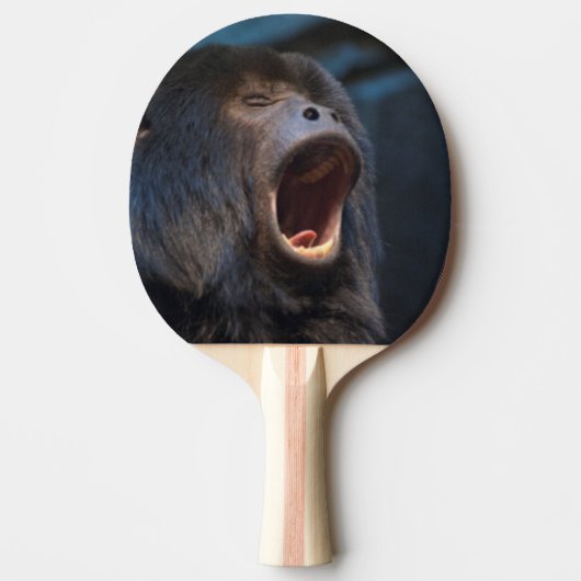 Howler Monkey howling - Funny Paddle Tafeltennisbatje (Voorkant)