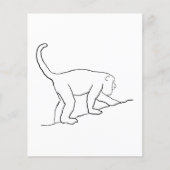 Howler Monkey, Walking. Flyer (Voorkant)