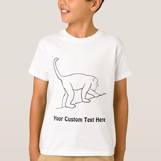 Howler Monkey, Walking. T-shirt (Voorkant)