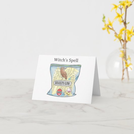 HOWLETS WING Macbeth heksen betovering. Kaart (Gele Bloem)