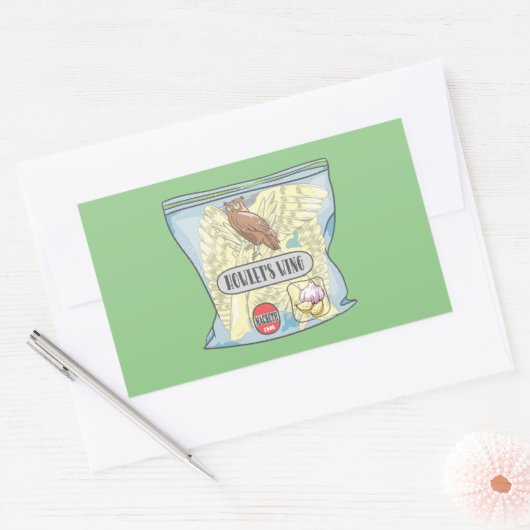 HOWLETS WING Macbeth heksen betovering. Rechthoekige Sticker (Envelop)