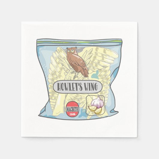 HOWLETS WING Macbeth heksen betovering. Servet (Voorkant)