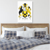 Howlett Family Crest Canvas Afdruk (Insitu (Slaapkamer))