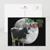 Howlin Cow Moon Briefkaart (Voorkant / Achterkant)