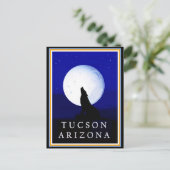 Howlin Coyote - Tucson Arizona Briefkaart (Staand voorkant)