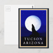 Howlin Coyote - Tucson Arizona Briefkaart (Voorkant / Achterkant)