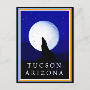 Howlin Coyote - Tucson Arizona Briefkaart