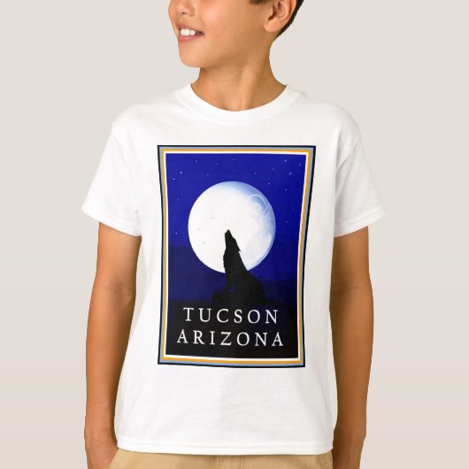 Howlin Coyote - Tucson Arizona T-shirt (Voorkant)