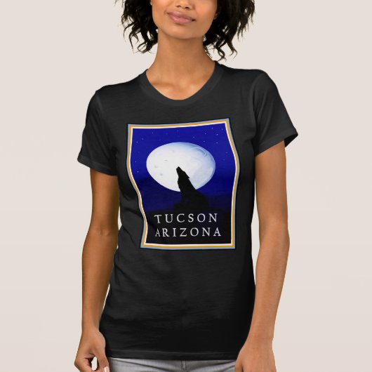 Howlin Coyote - Tucson Arizona T-shirt (Voorkant)