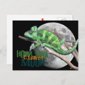 Howlin Lizard Moon Briefkaart (Voorkant / Achterkant)