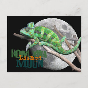 Howlin Lizard Moon Briefkaart