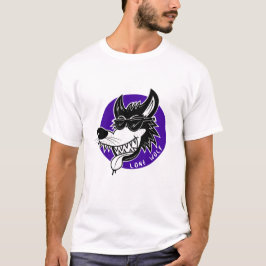 Howlin' Lone Wolf Cartoon T-shirt