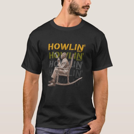Howlin Wolf Soul Man Rockin Stoel T-shirt (Voorkant)