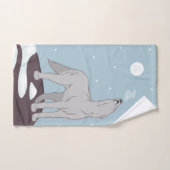 Howling Arctic Wolf Bad Handdoek (Handdoek)