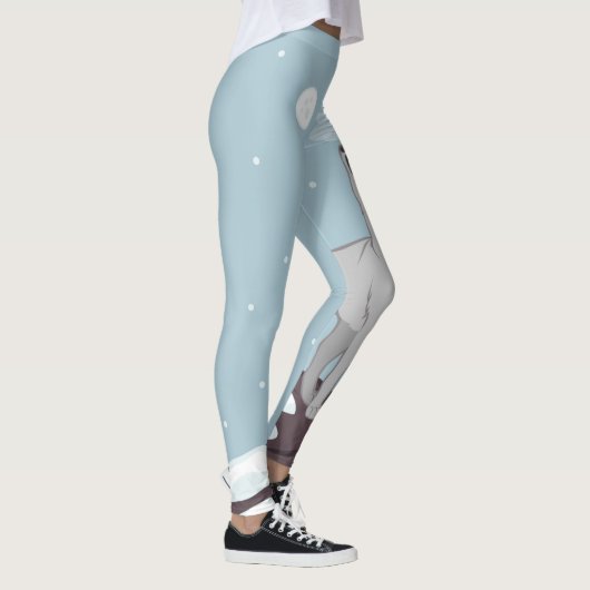Howling Arctic Wolf Leggings (Rechts)