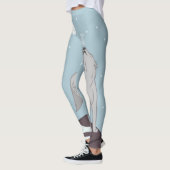 Howling Arctic Wolf Leggings (Links)