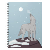 Howling Arctic Wolf Notitieboek (Voorkant)
