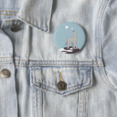Howling Arctic Wolf Ronde Button 5,7 Cm (In situ)