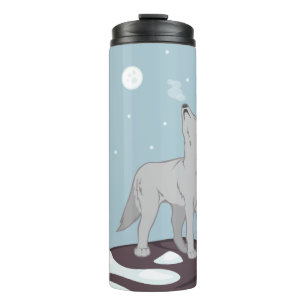 Howling Arctic Wolf Thermosbeker