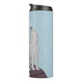 Howling Arctic Wolf Thermosbeker (Geroteerd rechts)