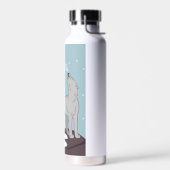 Howling Arctic Wolf Waterfles (Links)