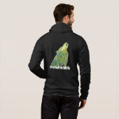 Howling Artic Wolf beschermt het wild Hoodie (Achterkant volledig)