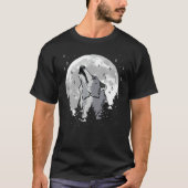 Howling At The Moon Wolves Wolf 2 T-shirt (Voorkant)