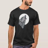 Howling At The Moon Wolves Wolf 5 T-shirt (Voorkant)
