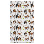 Howling Basset Hound Dogs Gift Bag Klein Cadeauzakje (Achterkant)