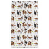 Howling Basset Hound Dogs Gift Bag Klein Cadeauzakje (Voorkant)