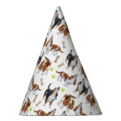 Howling Basset Hound Dogs Party Pet Feesthoedjes (Rechts)