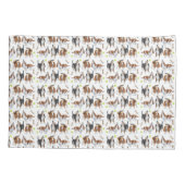 Howling Basset Hound Dogs Pillowcase Kussensloop (Achterkant)