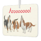 Howling Basset Hound Honden Luchtverfrisser (Links)